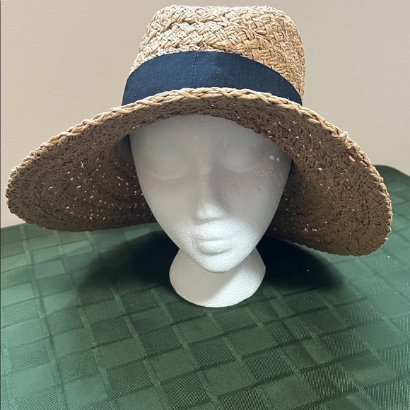 San Diego Hat Company Tan and Black Straw Hat - Picture 6 of 12